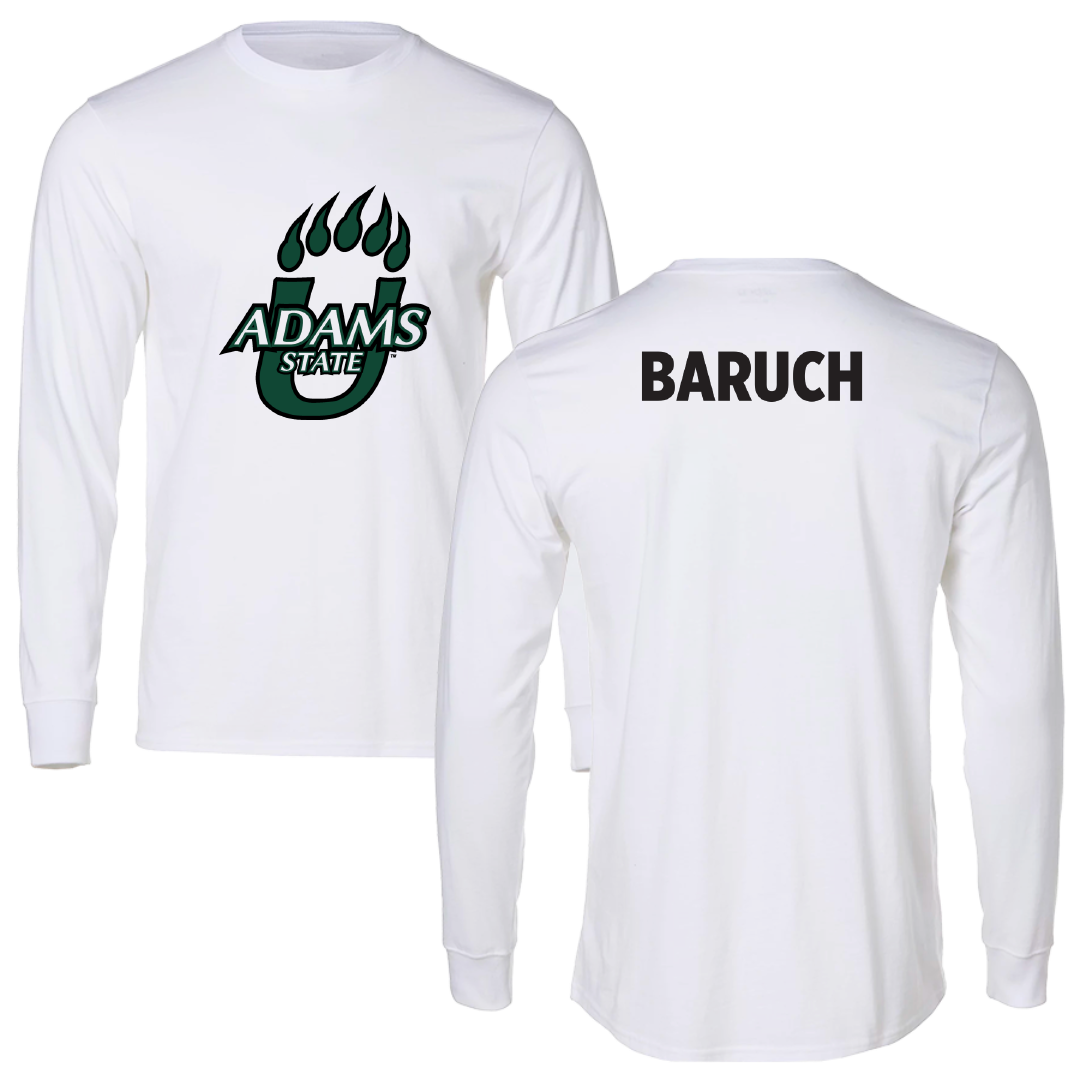 Adams State University Baseball White Performance Long Sleeve - Shaked Baruch