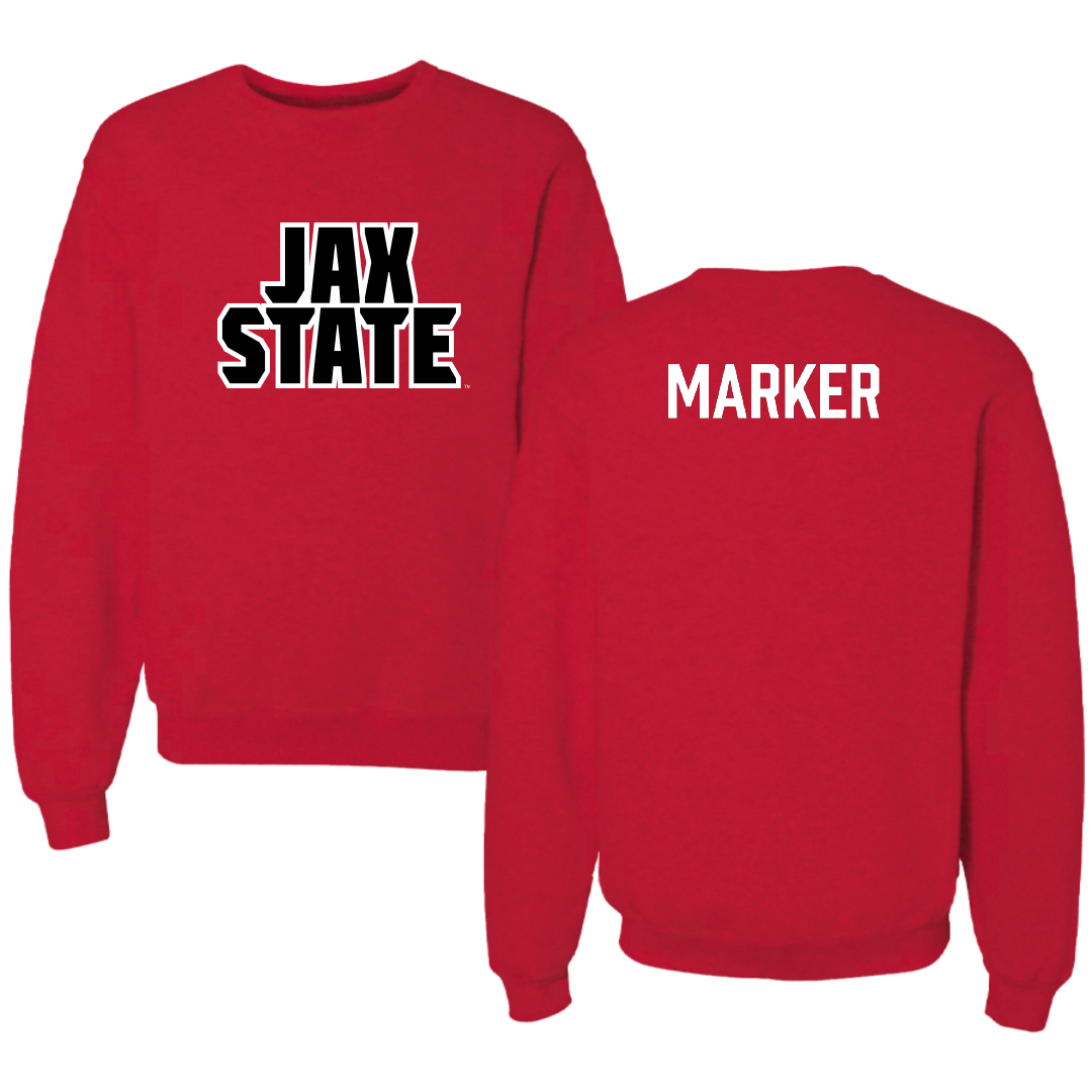 Jacksonville State University TF and XC Red Crewneck - Kaden Marker
