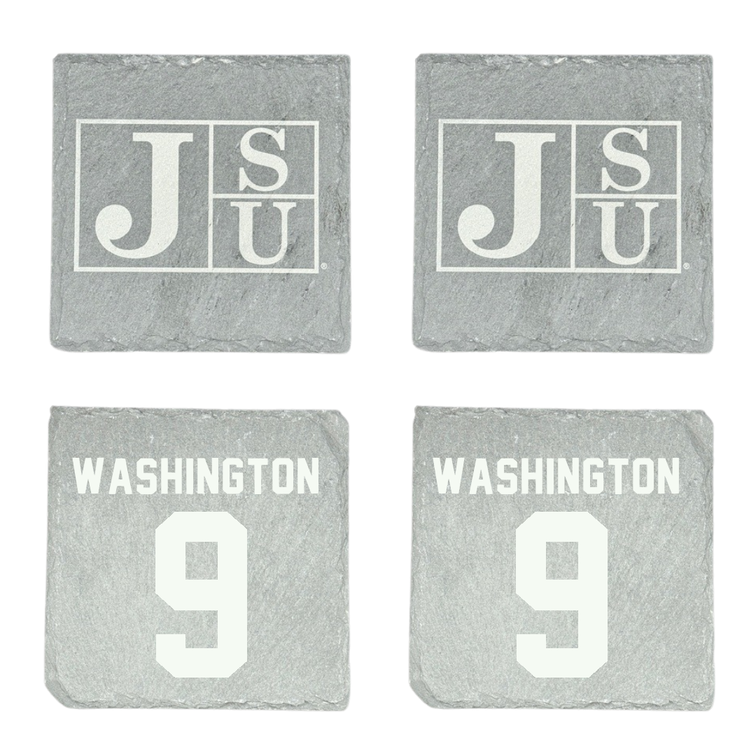 Jackson State University Football Stone Coaster (4 Pack)  - #9 BJ Washington