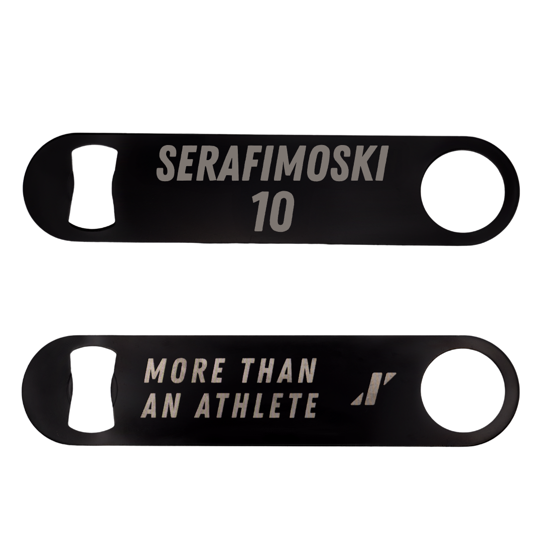 Robert Morris University Basketball Black Bottle Opener - #10 Vasilije Serafimoski
