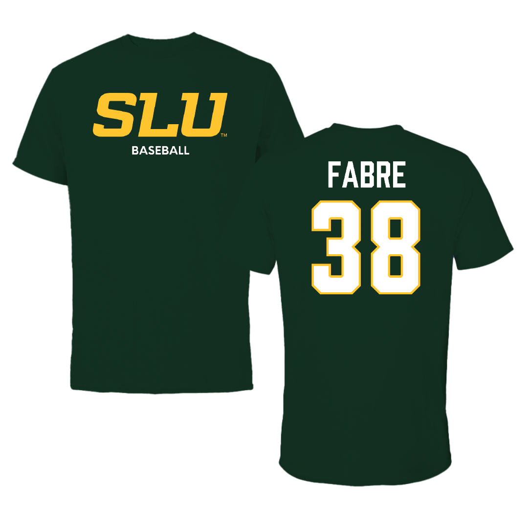 Southeastern Louisiana University Baseball Forest Green Tee - #38 Larson Fabre