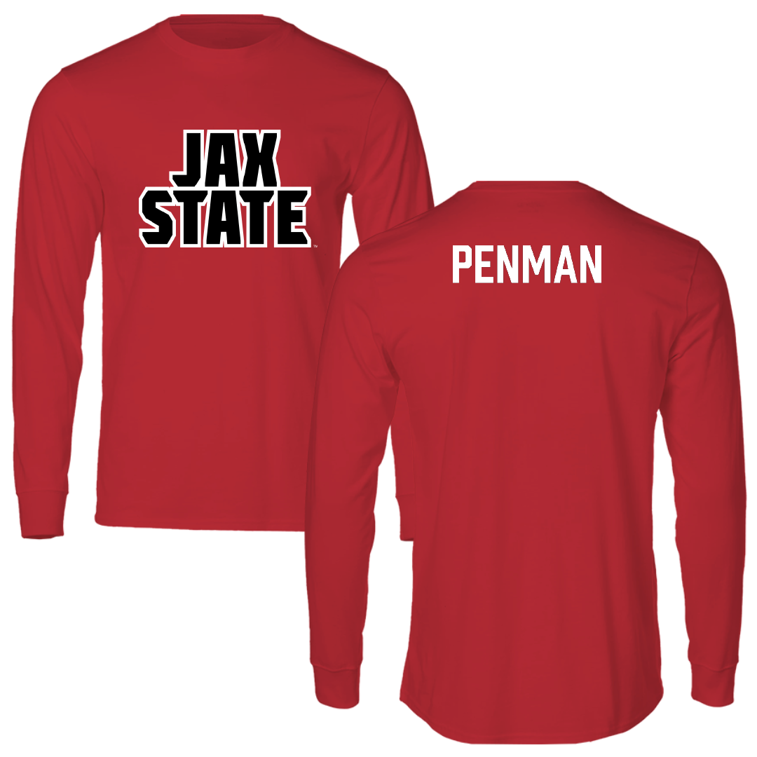 Jacksonville State University Tennis Red Long Sleeve - Charlie Penman