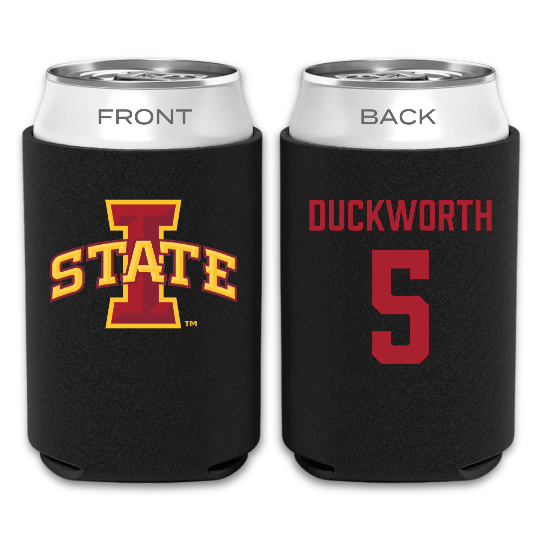 Iowa State University Volleyball Black Can Cooler - #5 Maya Duckworth