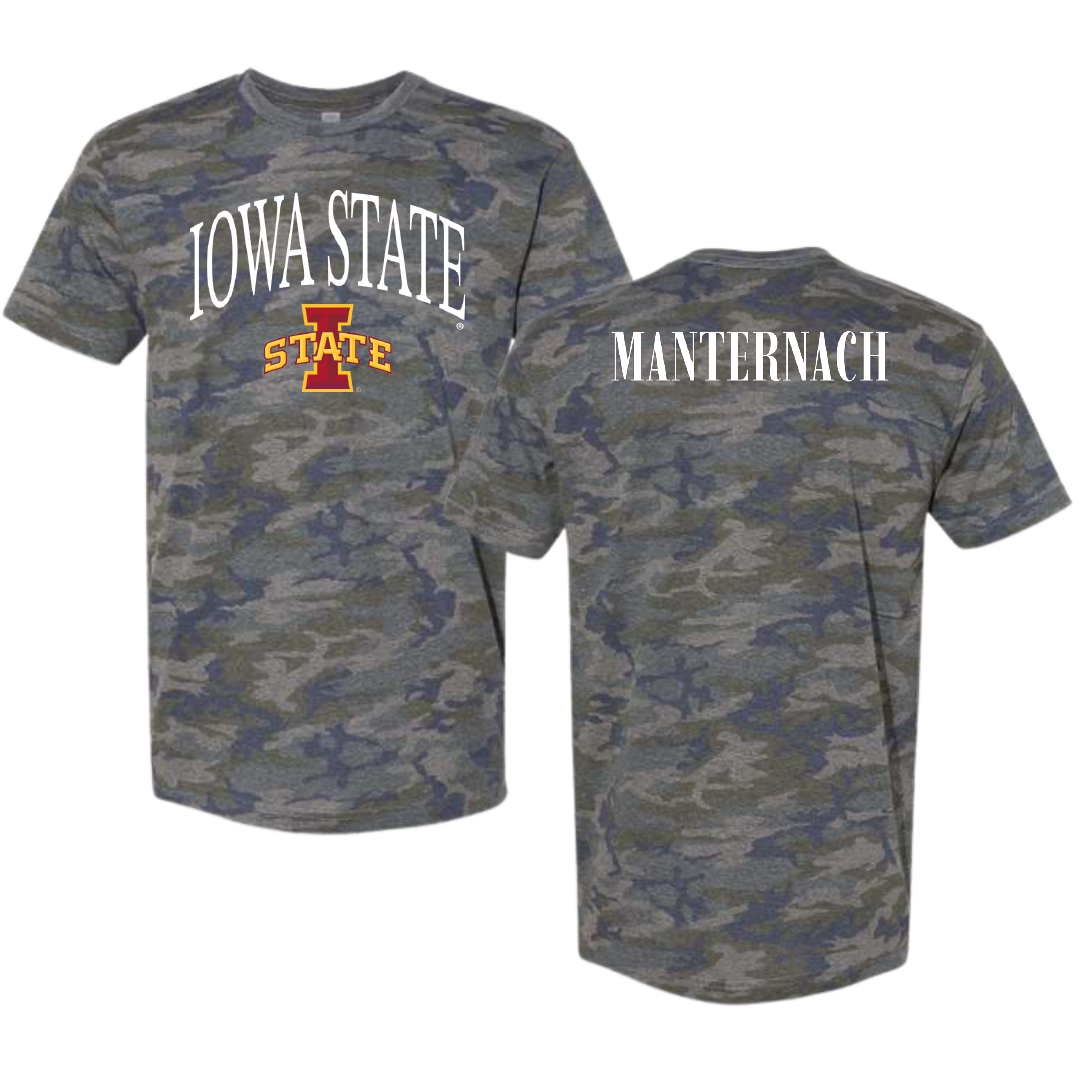 Iowa State University Gymnastics Vintage Camo Tee - Madelyn Manternach