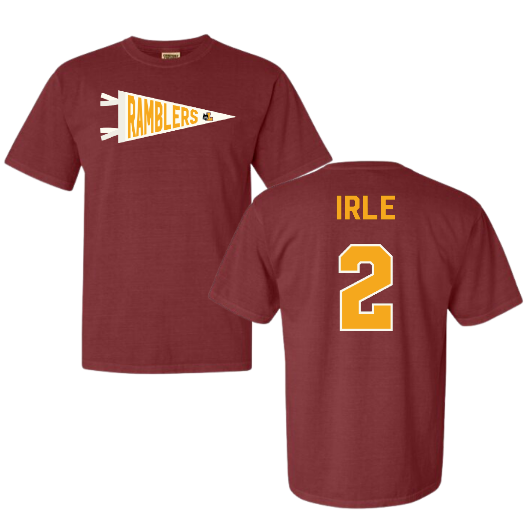 Loyola University-Chicago Soccer Maroon Pennant Comfort Colors Tee - #2 Emma Irle