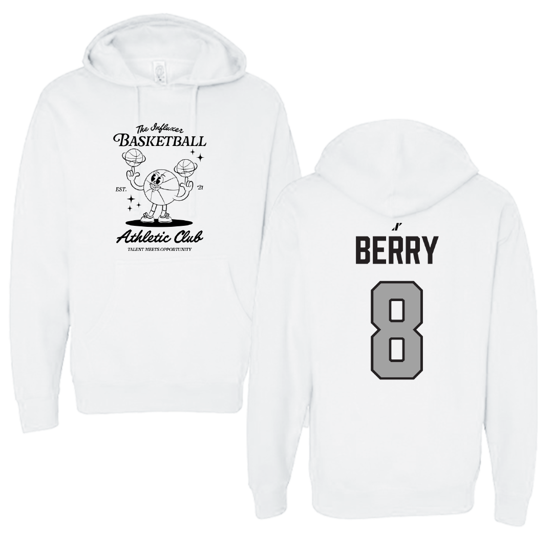 Basketball White Influxer Athletic Club Hoodie - #8 Avari Berry