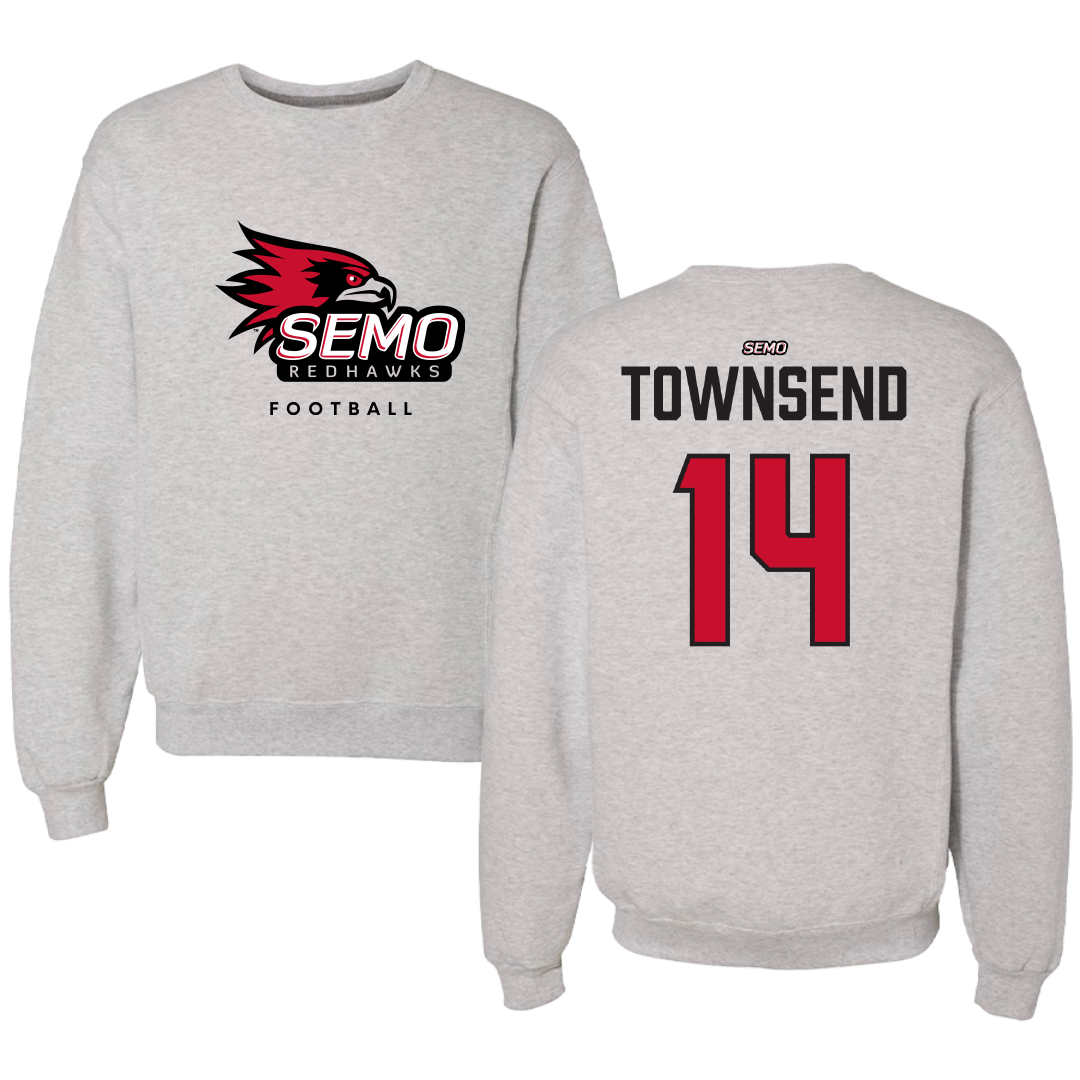 Southeast Missouri State University Football Gray Crewneck - #14 Amare Townsend