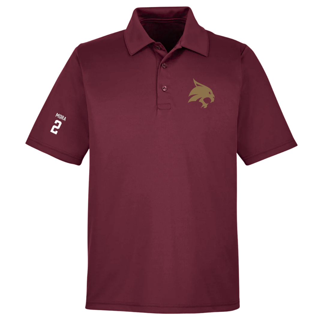 Texas State University Baseball Maroon Polo - #2 Chase Mora