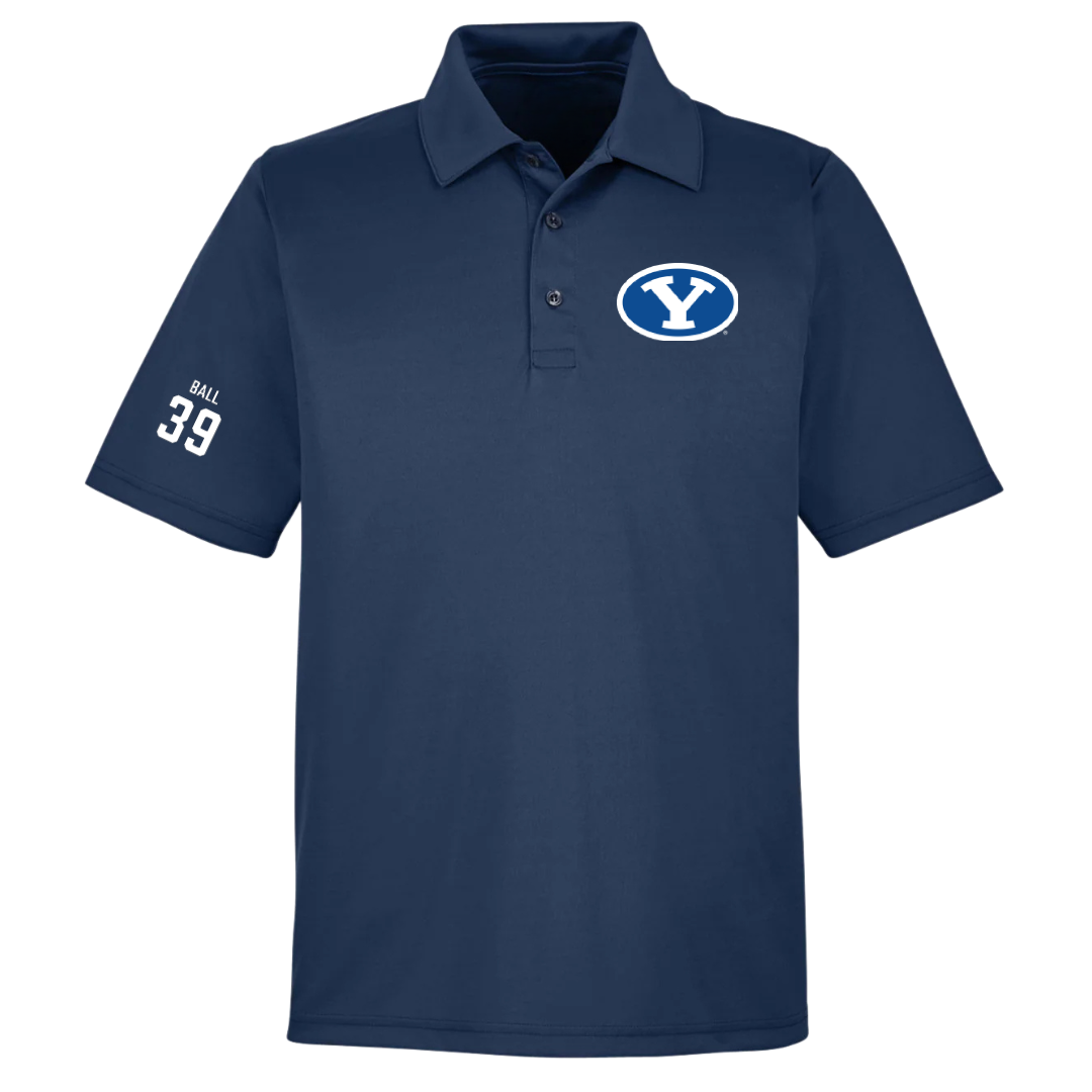 Brigham Young University Baseball Navy Polo - #39 Nicholas Ball