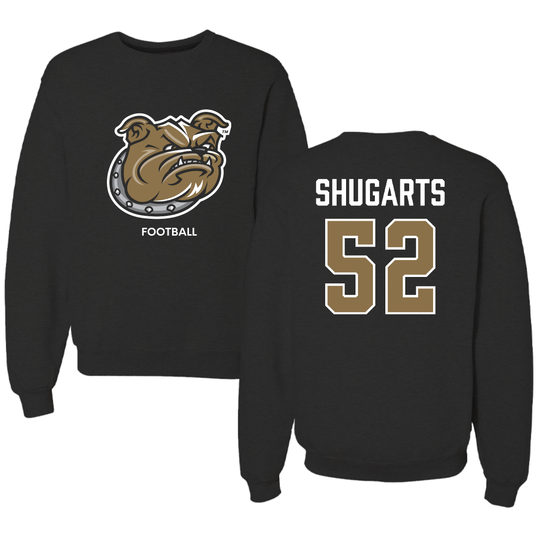Bryant University Football Black Crewneck - #52 Beau Shugarts