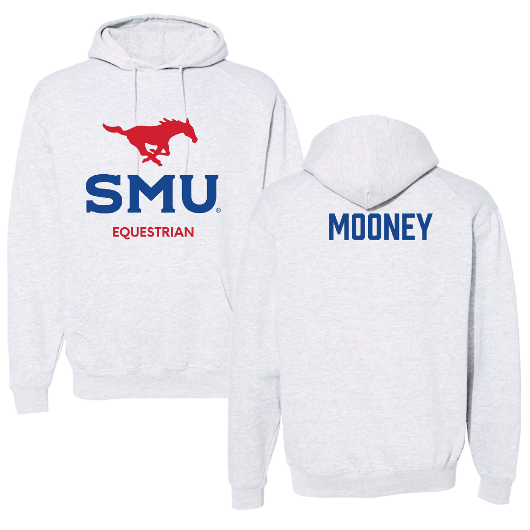 Southern Methodist University Equestrian Light Gray Hoodie - Aedan Mooney