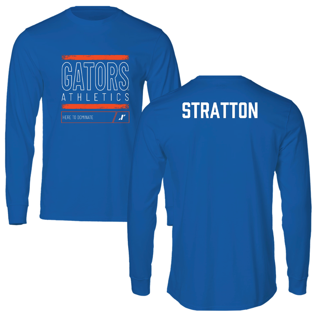 University of Florida TF and XC Blue Dominate Long Sleeve - Matthew Stratton