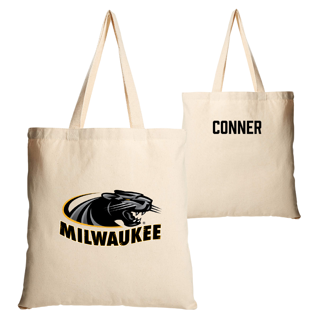 University of Wisconsin-Milwaukee TF and XC Tan Canvas Tote Bag - Claudia Conner