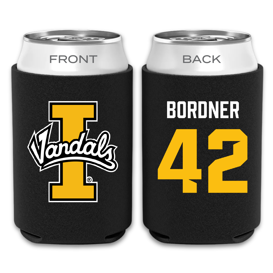 University of Idaho Football Black Can Cooler - #42 Ryder Bordner