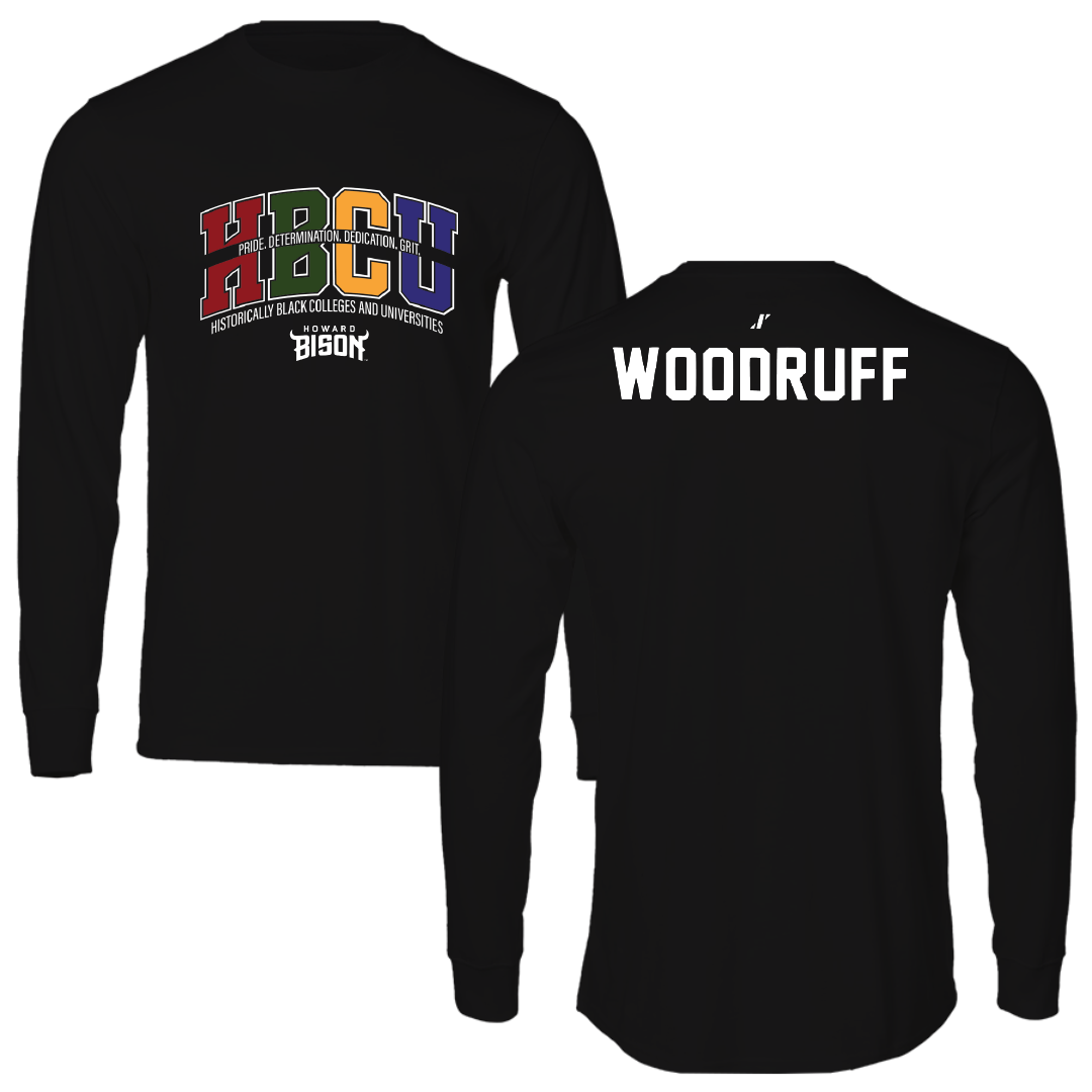 Howard University TF and XC Black HBCU Long Sleeve - Aniya Woodruff