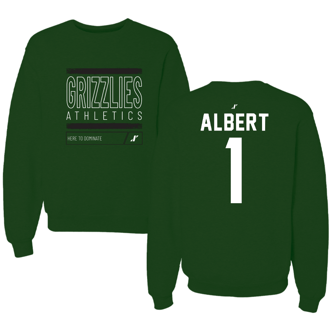 Adams State University Soccer Forest Green Dominate Crewneck - #1 Lianna Albert