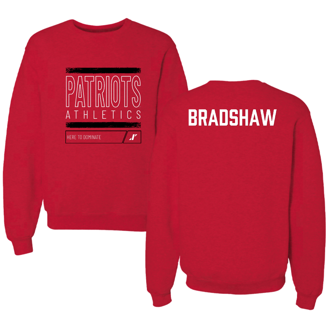 Dallas Baptist University TF and XC Red Dominate Crewneck - Abbey Bradshaw