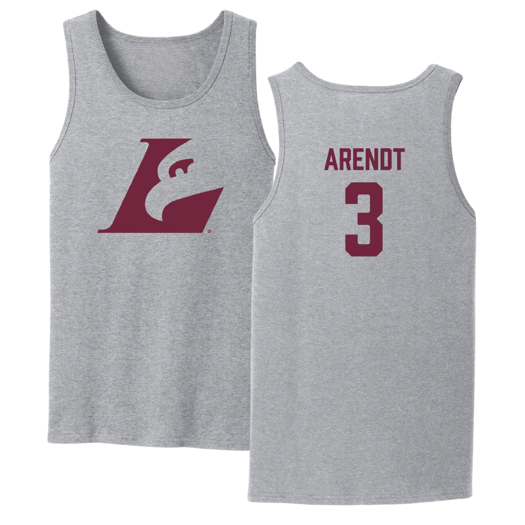 University of Wisconsin-La Crosse Football Sport Gray Tank Top - #3 Keaton Arendt