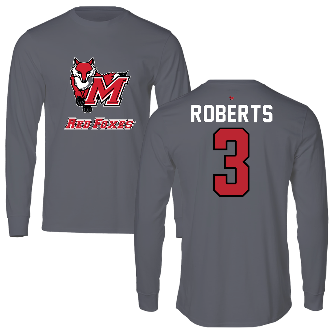Marist University Basketball Dark Gray Long Sleeve - #3 Travis Roberts