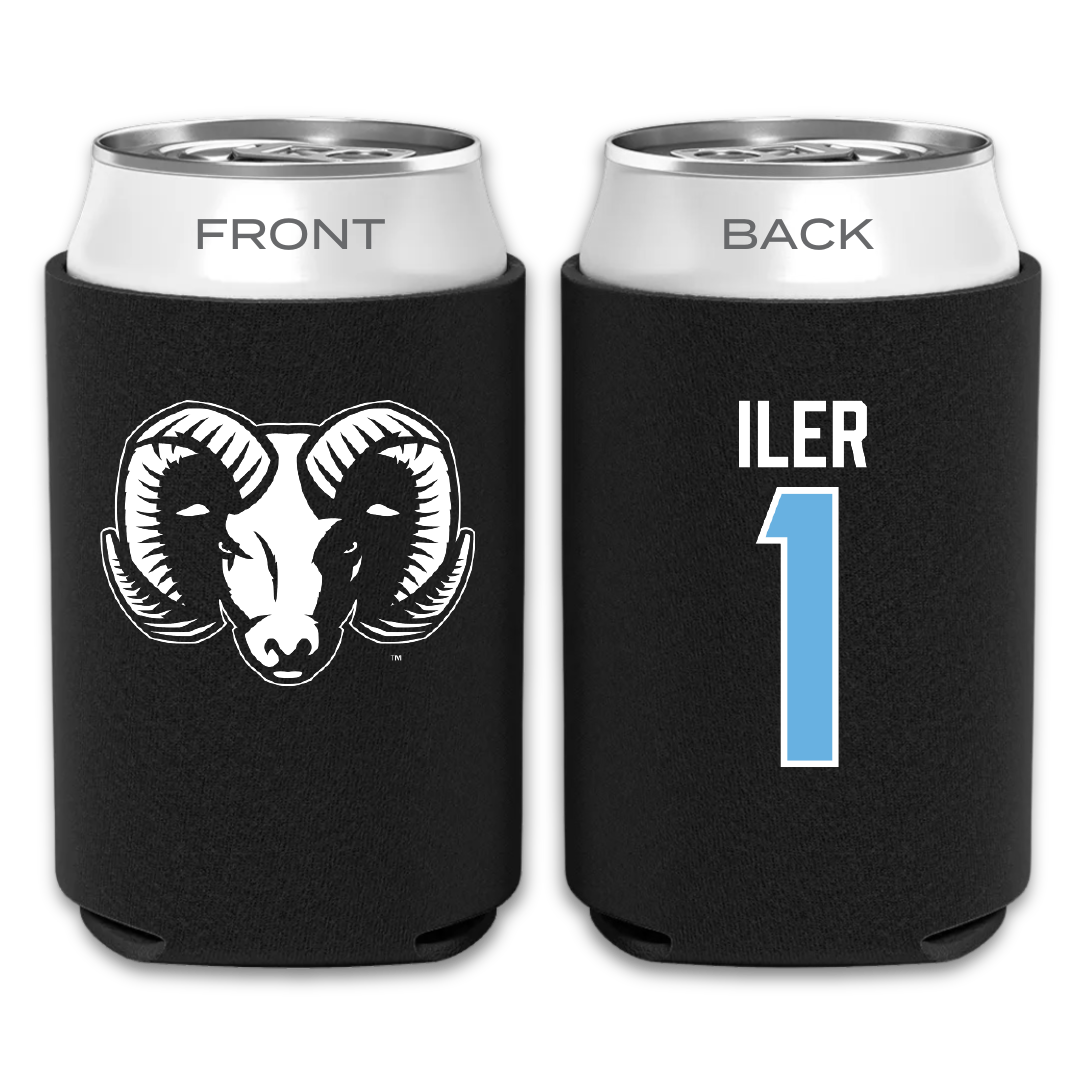 University of Rhode Island Lacrosse Black Can Cooler - #1 Madison Iler