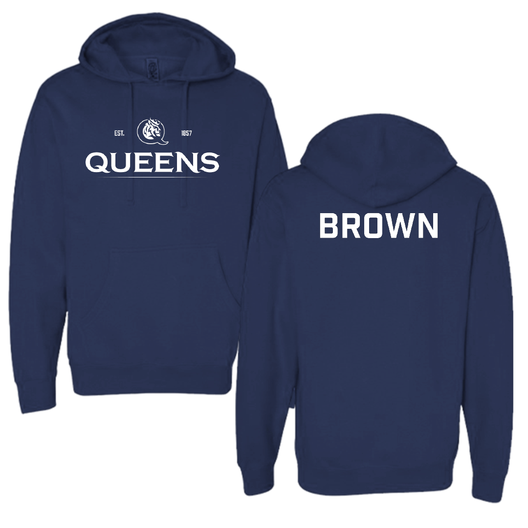 Queens University of Charlotte TF and XC Navy General Hoodie - Jada Brown