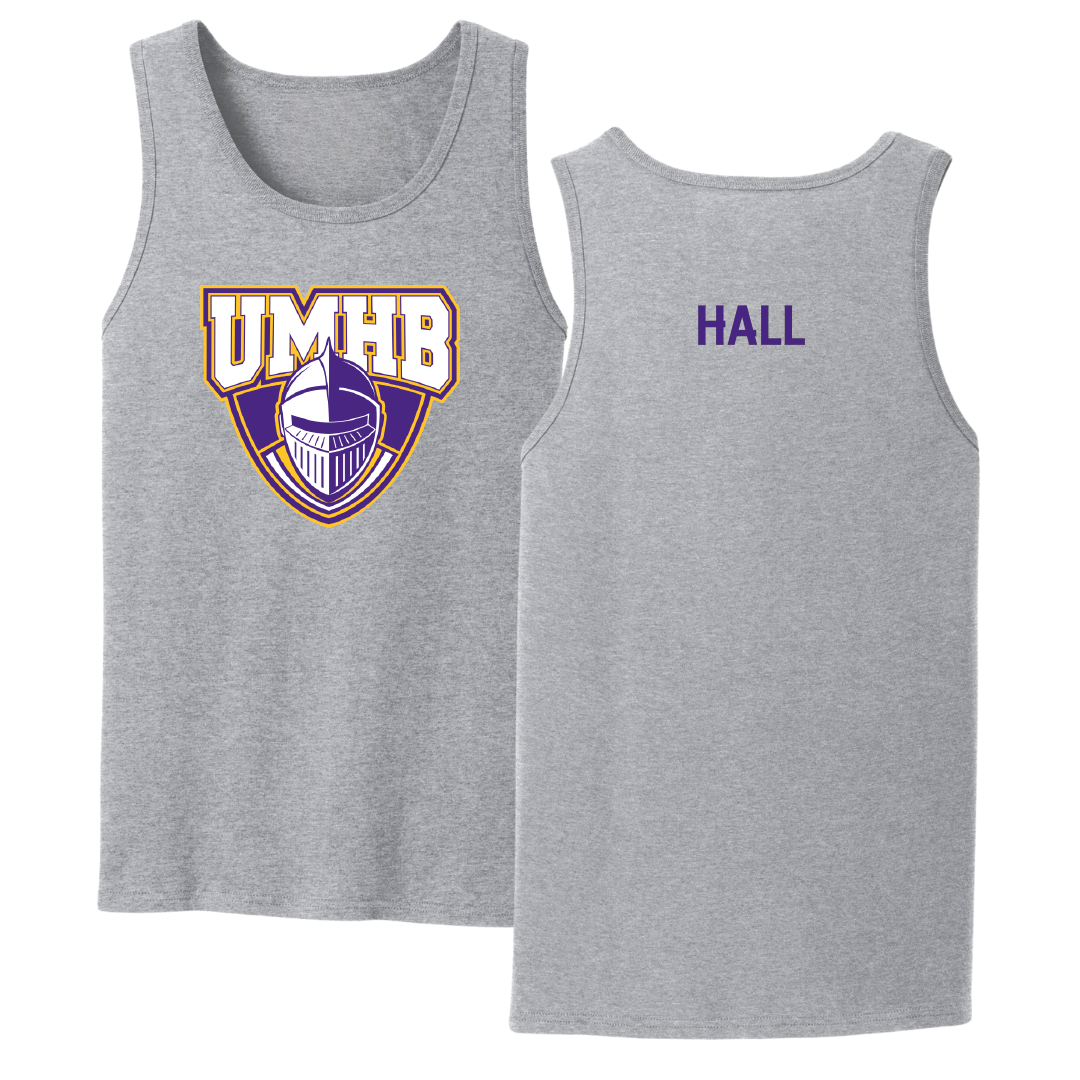 University of Mary Hardin-Baylor Football Sport Gray Tank Top - Quinton Hall