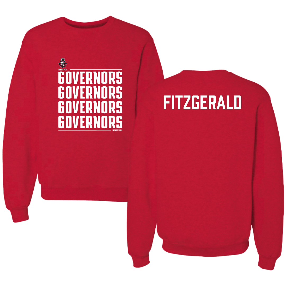 Austin Peay State University TF and XC Red General Crewneck - Jack Fitzgerald