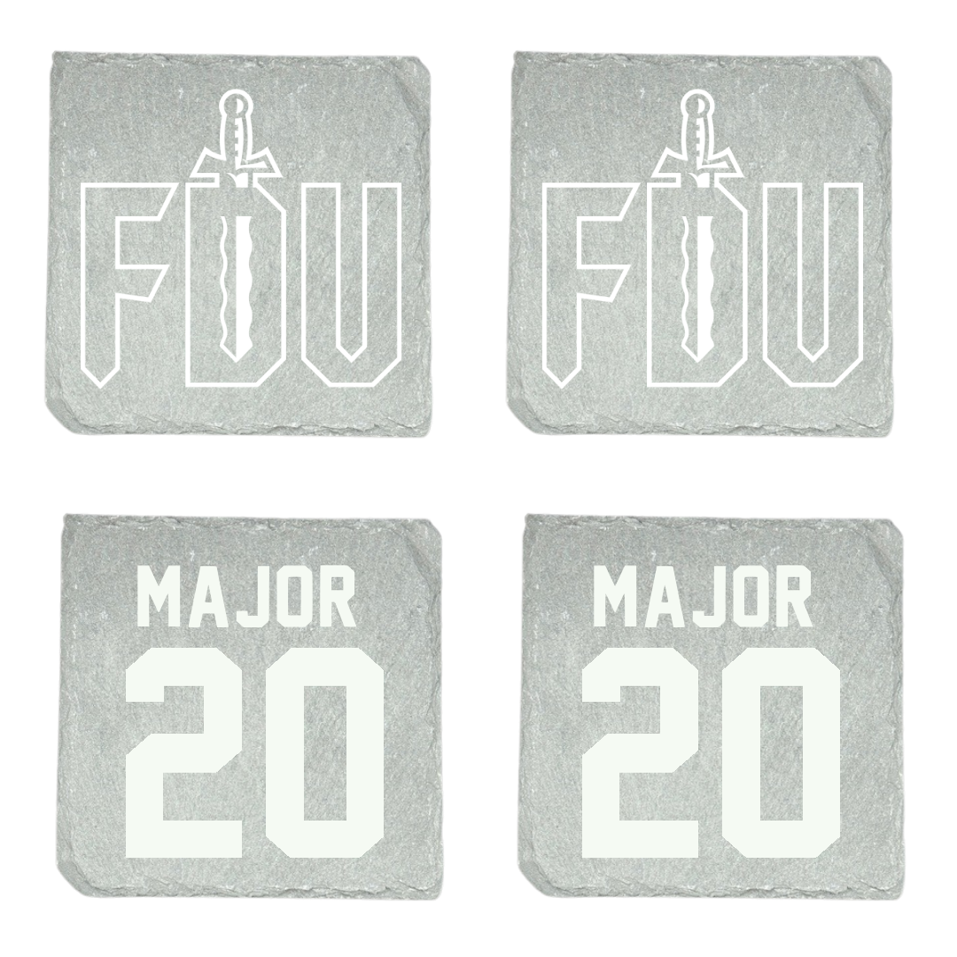 Fairleigh Dickinson University-Metropolitan Campus Soccer Stone Coaster (4 Pack)  - #20 Madison Major