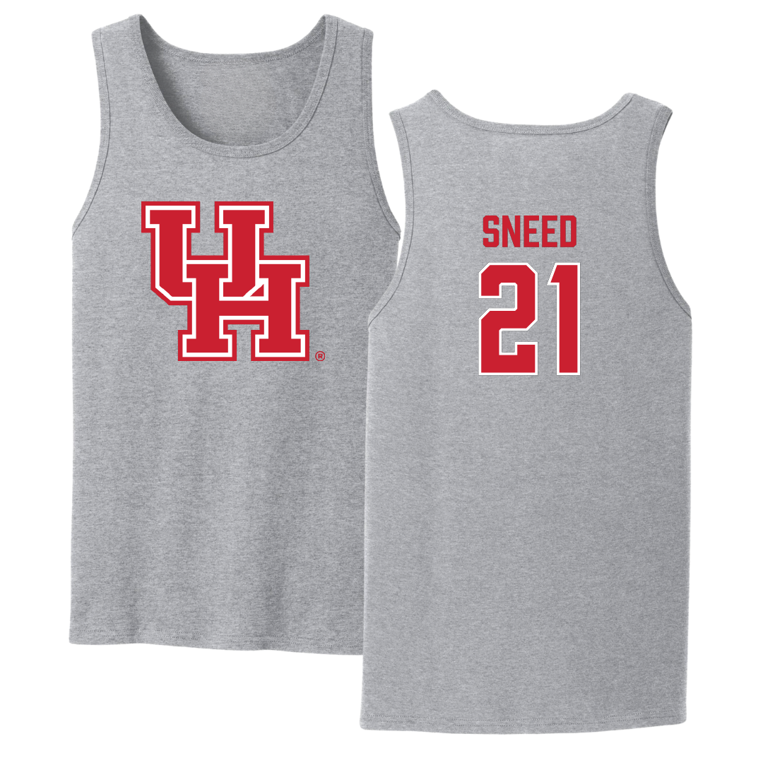 University of Houston Football Sport Gray Tank Top - #21 Stacy Sneed