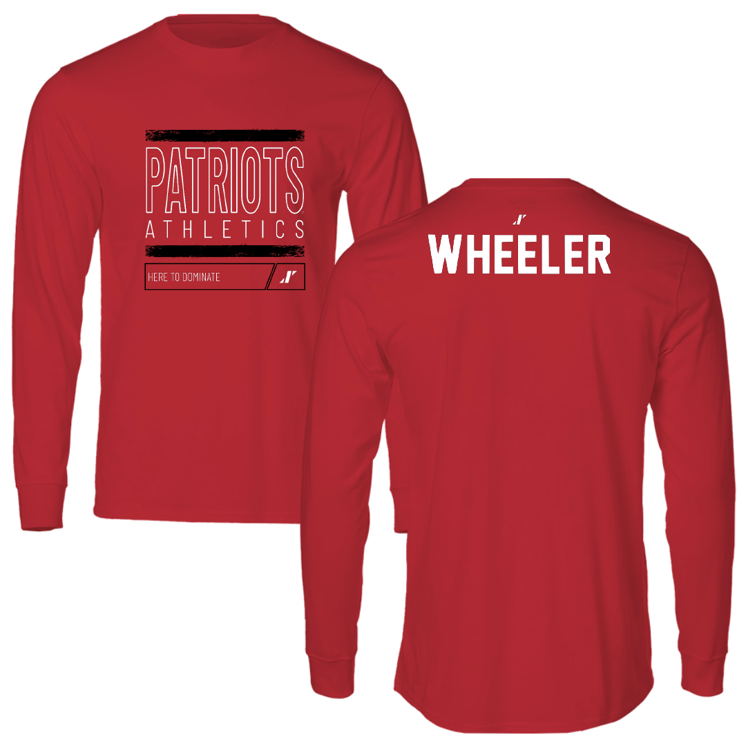 Dallas Baptist University TF and XC Red Dominate Performance Long Sleeve - Cierra Wheeler