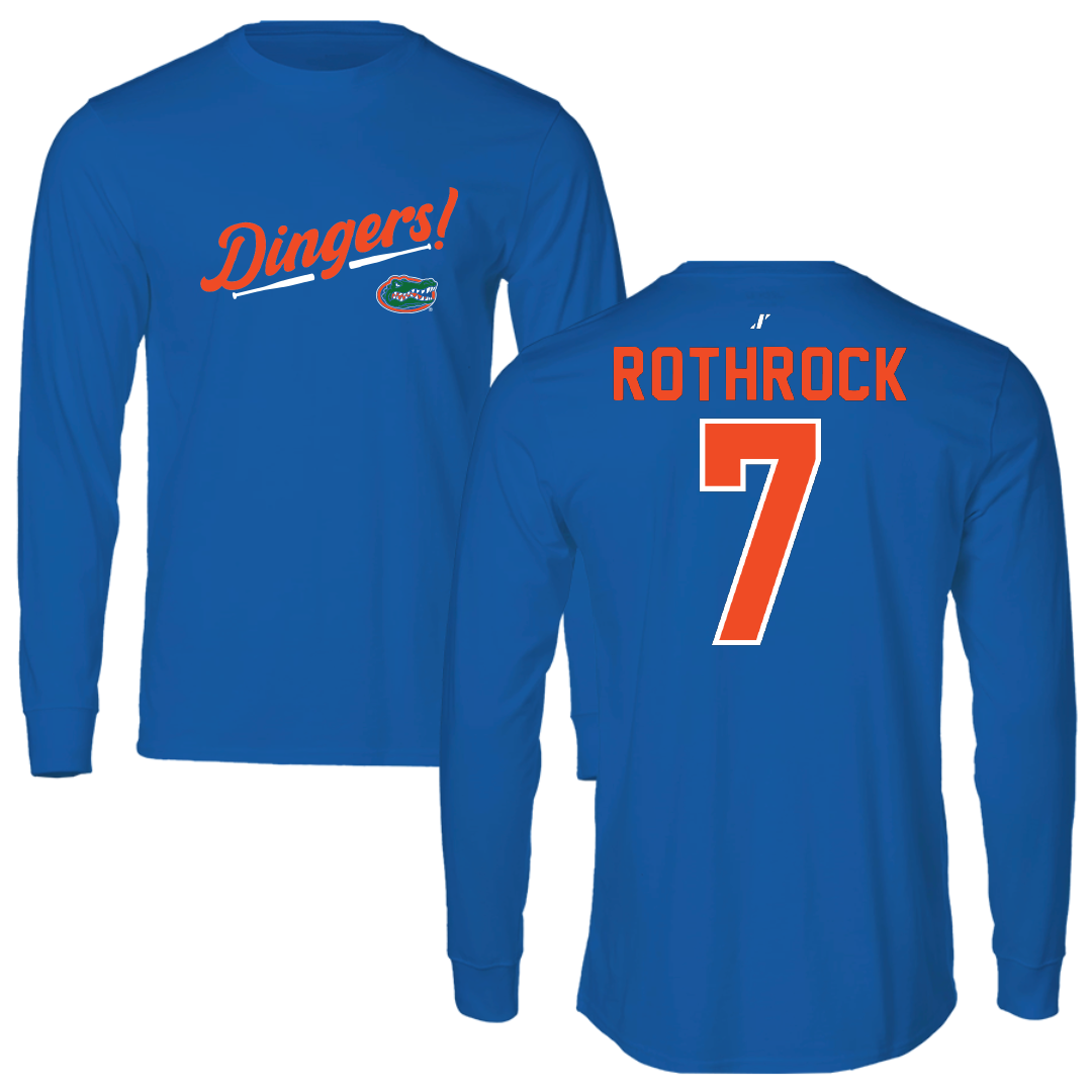 University of Florida Softball Blue Dingers Long Sleeve - #7 Keagan Rothrock