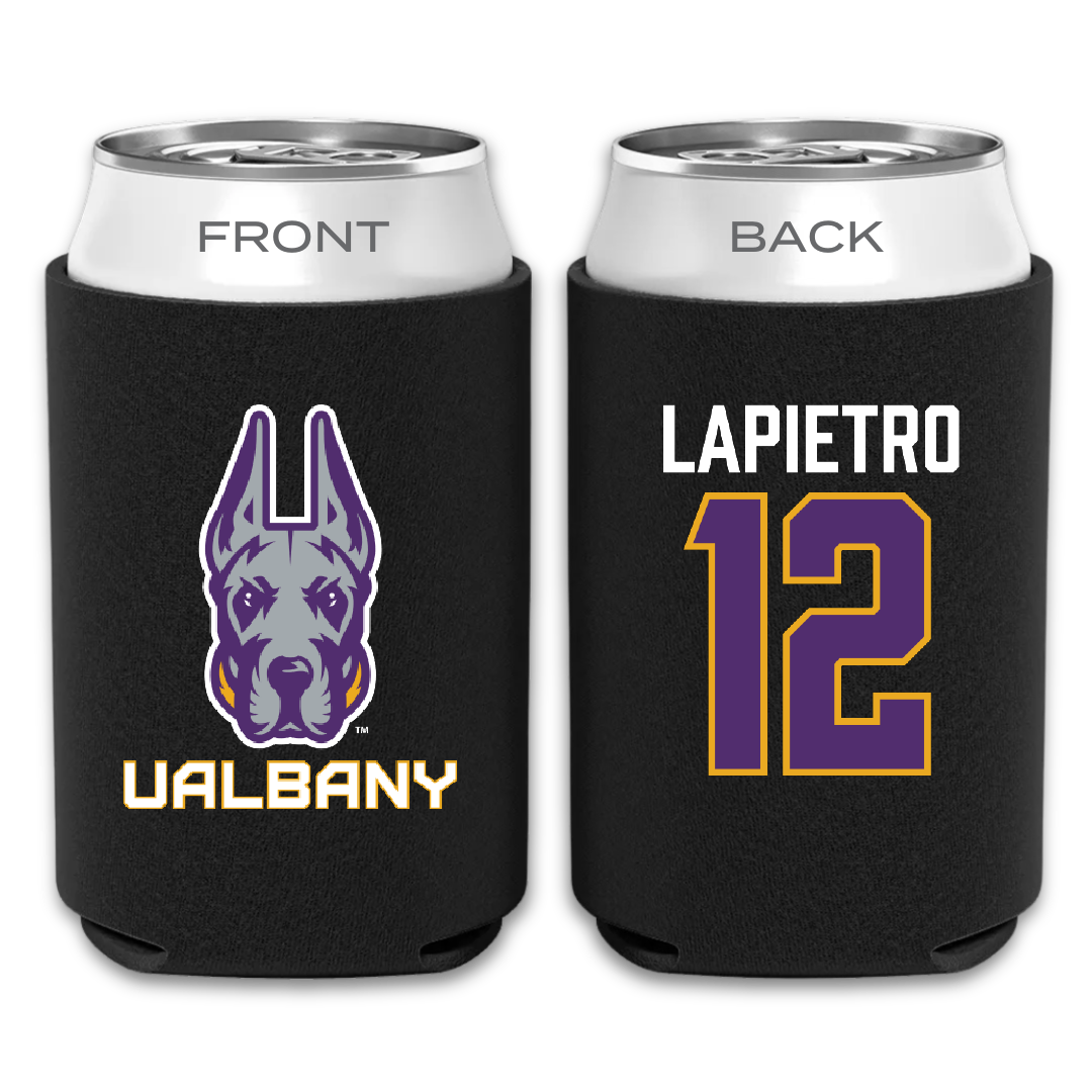 University at Albany Lacrosse Black Can Cooler - #12 Darien LaPietro