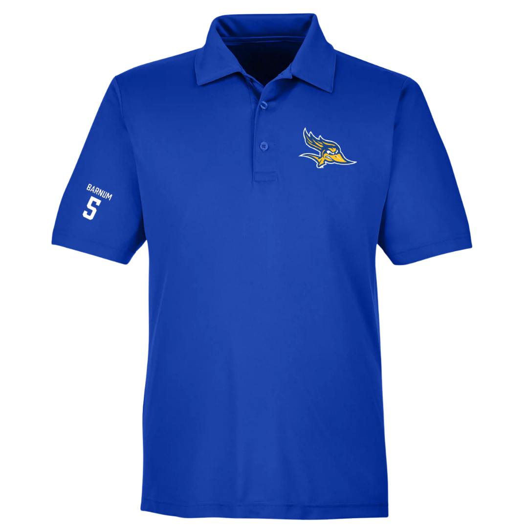 California State University-Bakersfield Baseball Blue Polo - #5 Lewis Barnum