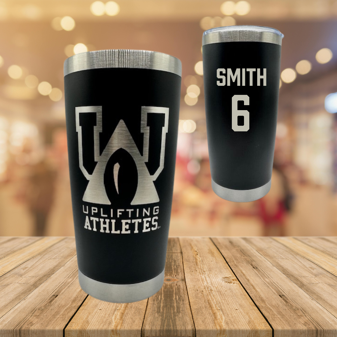 Softball Black Uplifting Athletes Stainless Steel Tumbler - #6 Carson Smith