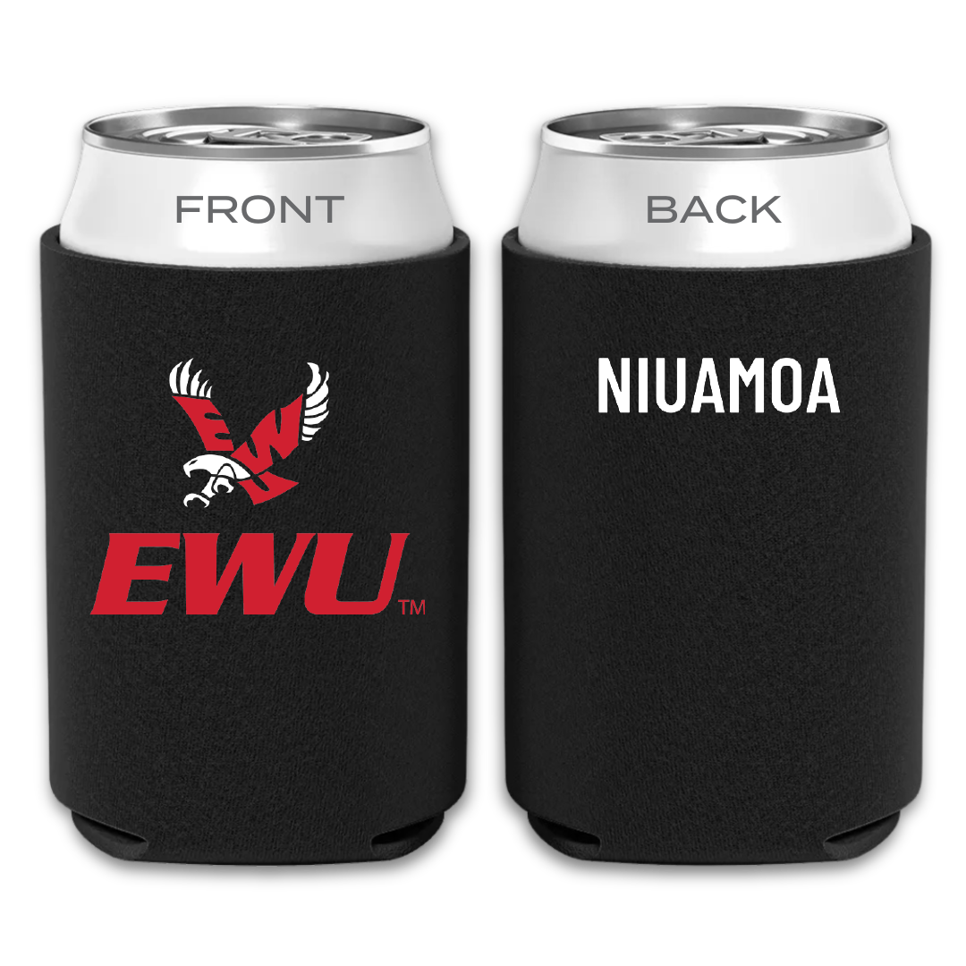 Eastern Washington University TF and XC Black Can Cooler - JJ Niuamoa