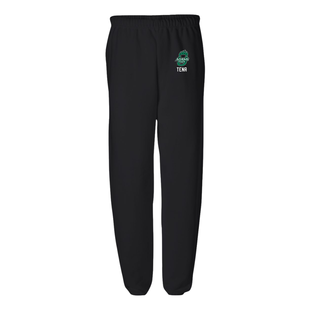 Adams State University Soccer (W) Black Sweatpants - #7 Colette Tena
