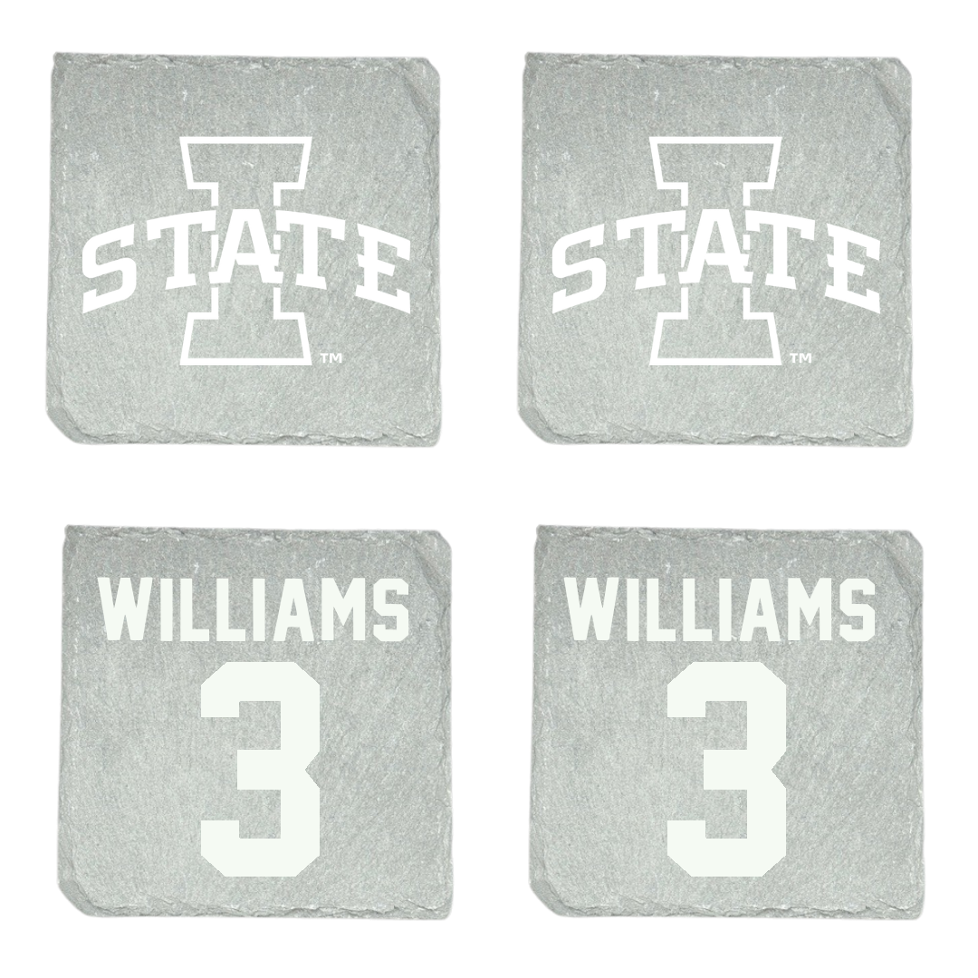 Iowa State University Basketball Stone Coaster (4 Pack)  - #3 Alisa Williams