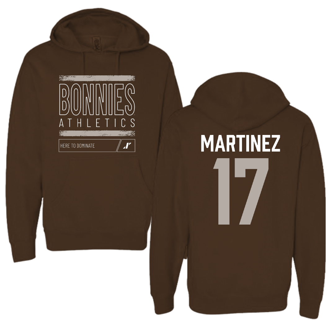 St. Bonaventure University Softball Brown Dominate Hoodie - #17 Bryana Martinez