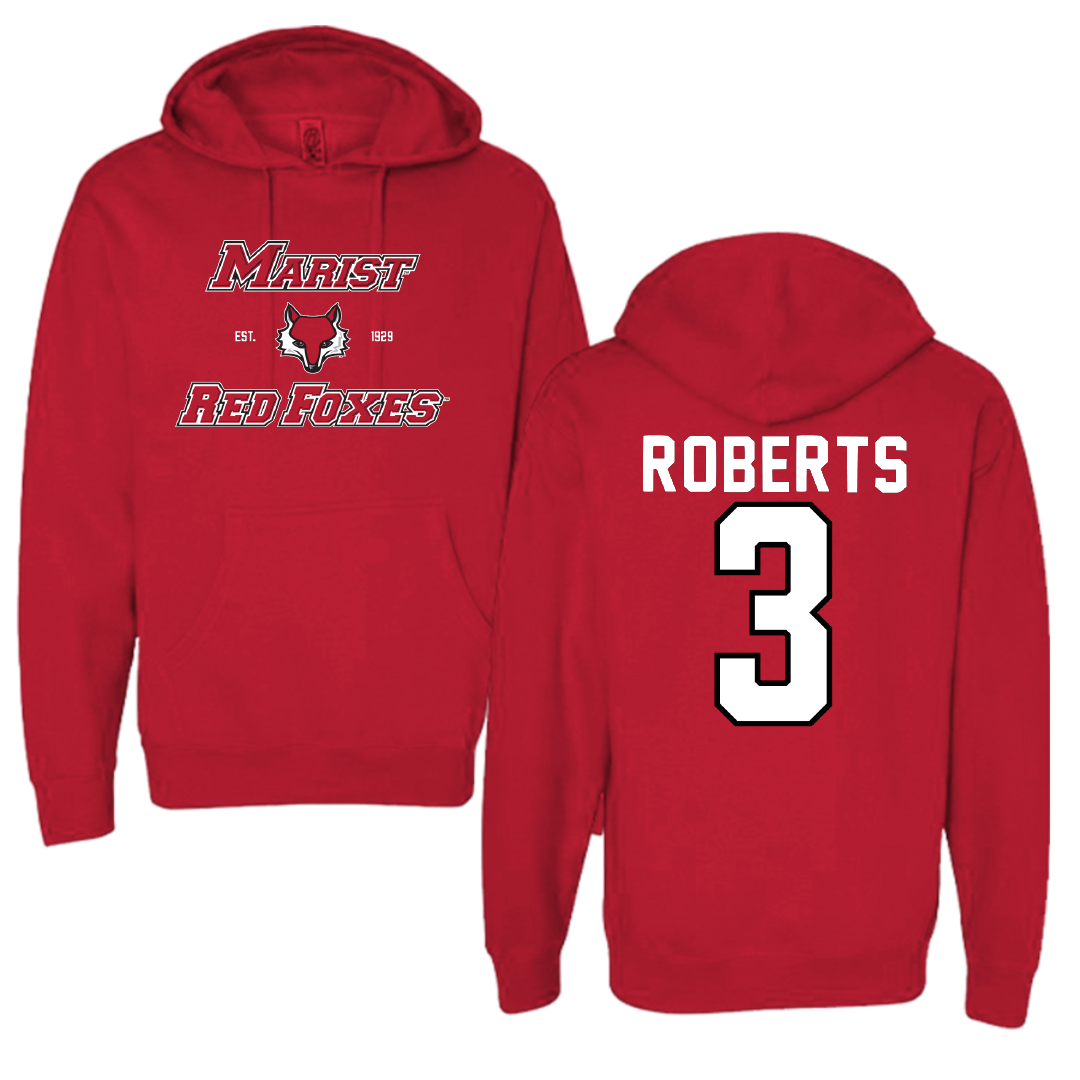 Marist University Basketball Red General Hoodie - #3 Travis Roberts