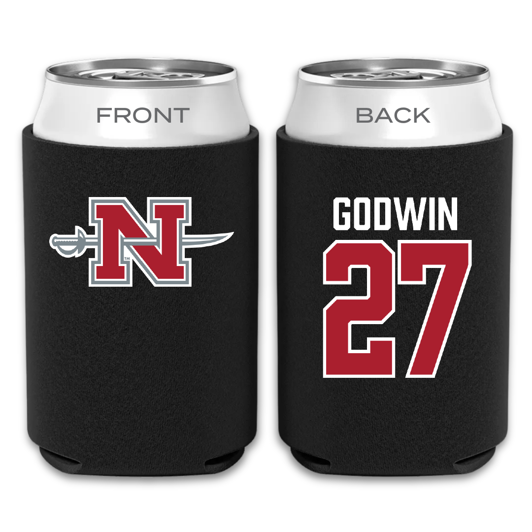 Nicholls State University Soccer Black Can Cooler - #27 Emma Godwin