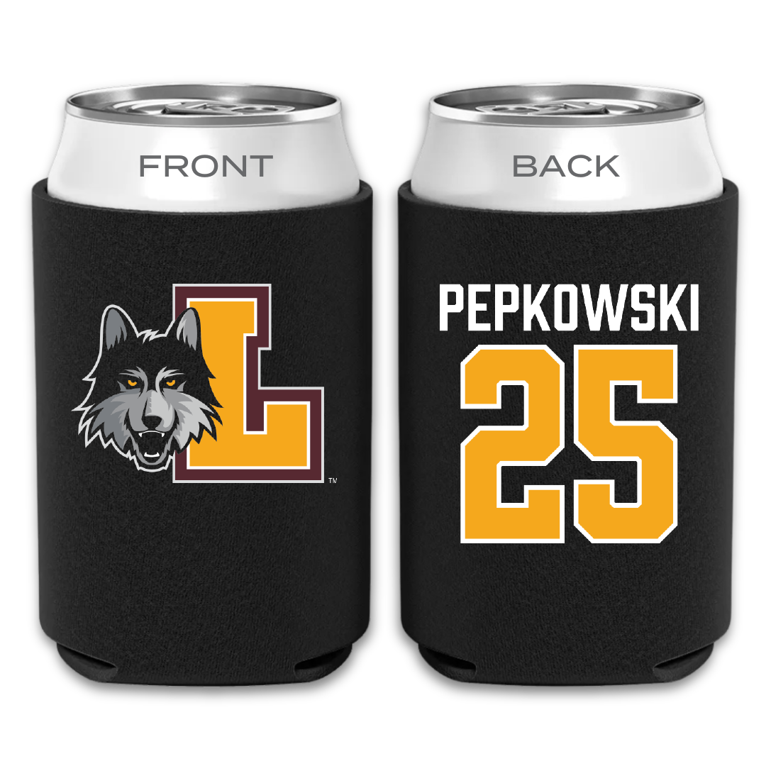 Loyola University-Chicago Softball Black Can Cooler - #25 Peyton Pepkowski