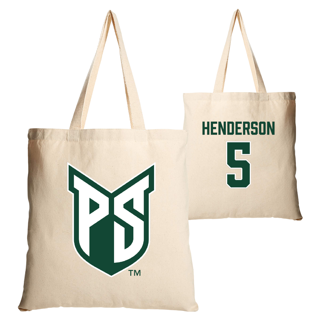 Portland State University Basketball Tan Canvas Tote Bag - #5 Jaylin Henderson