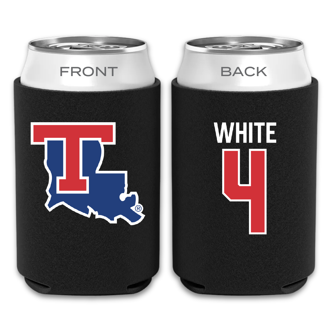 Louisiana Tech University Soccer Black Can Cooler - #4 Ella White