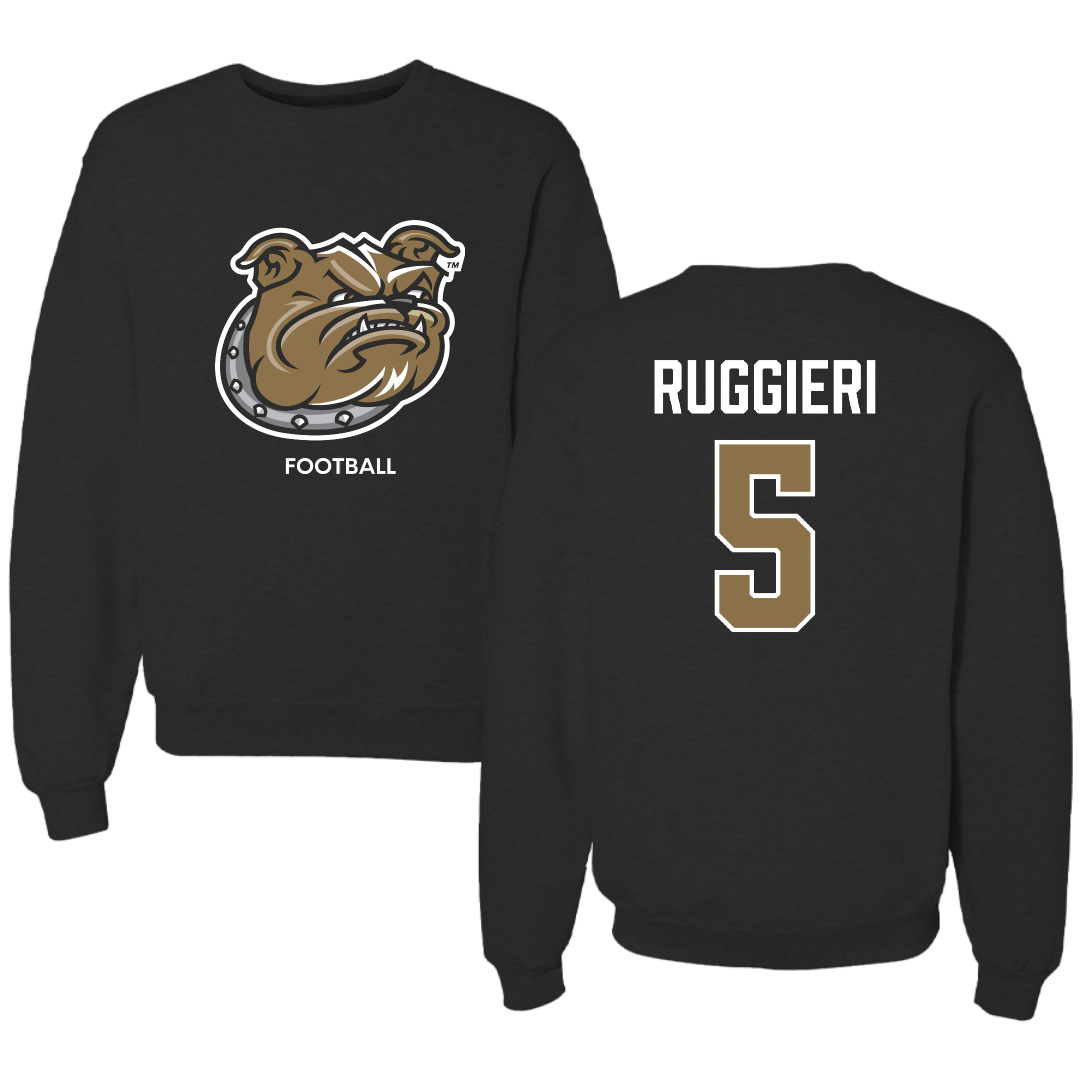 Bryant University Football Black Crewneck - #5 Landon Ruggieri