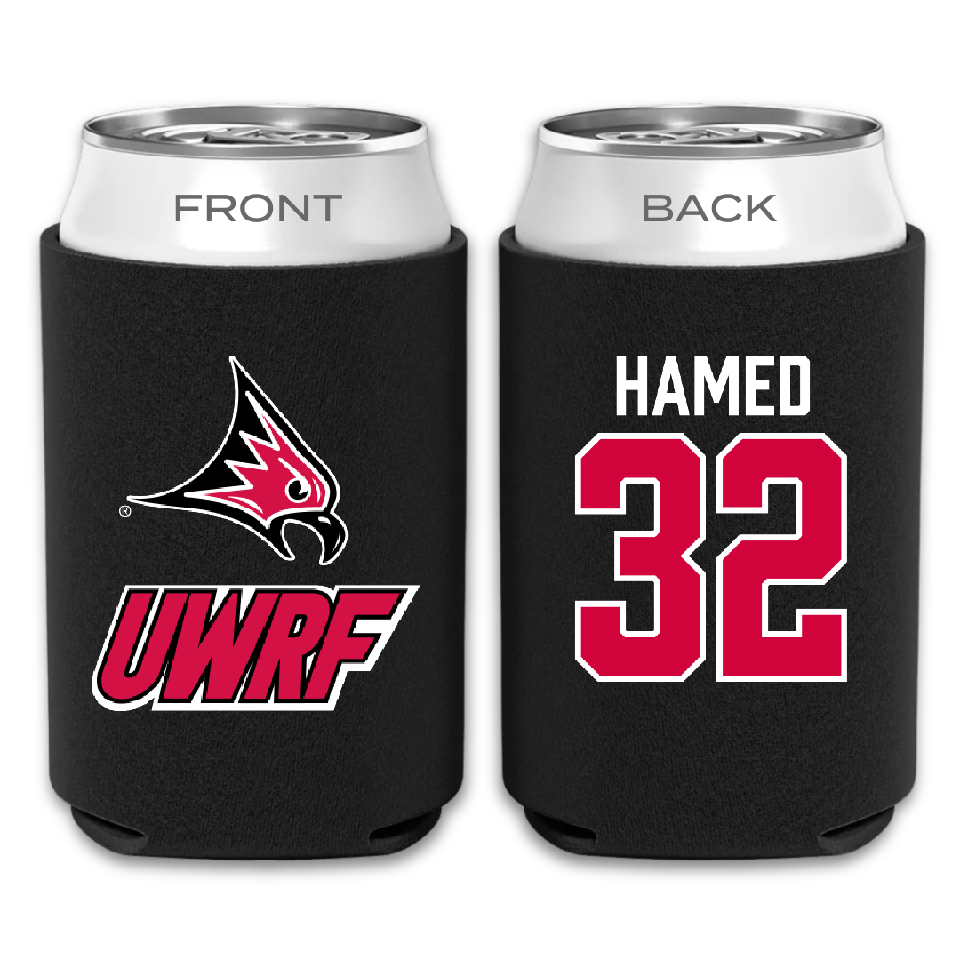 University of Wisconsin-River Falls Football Black Can Cooler - #32 Adam Hamed