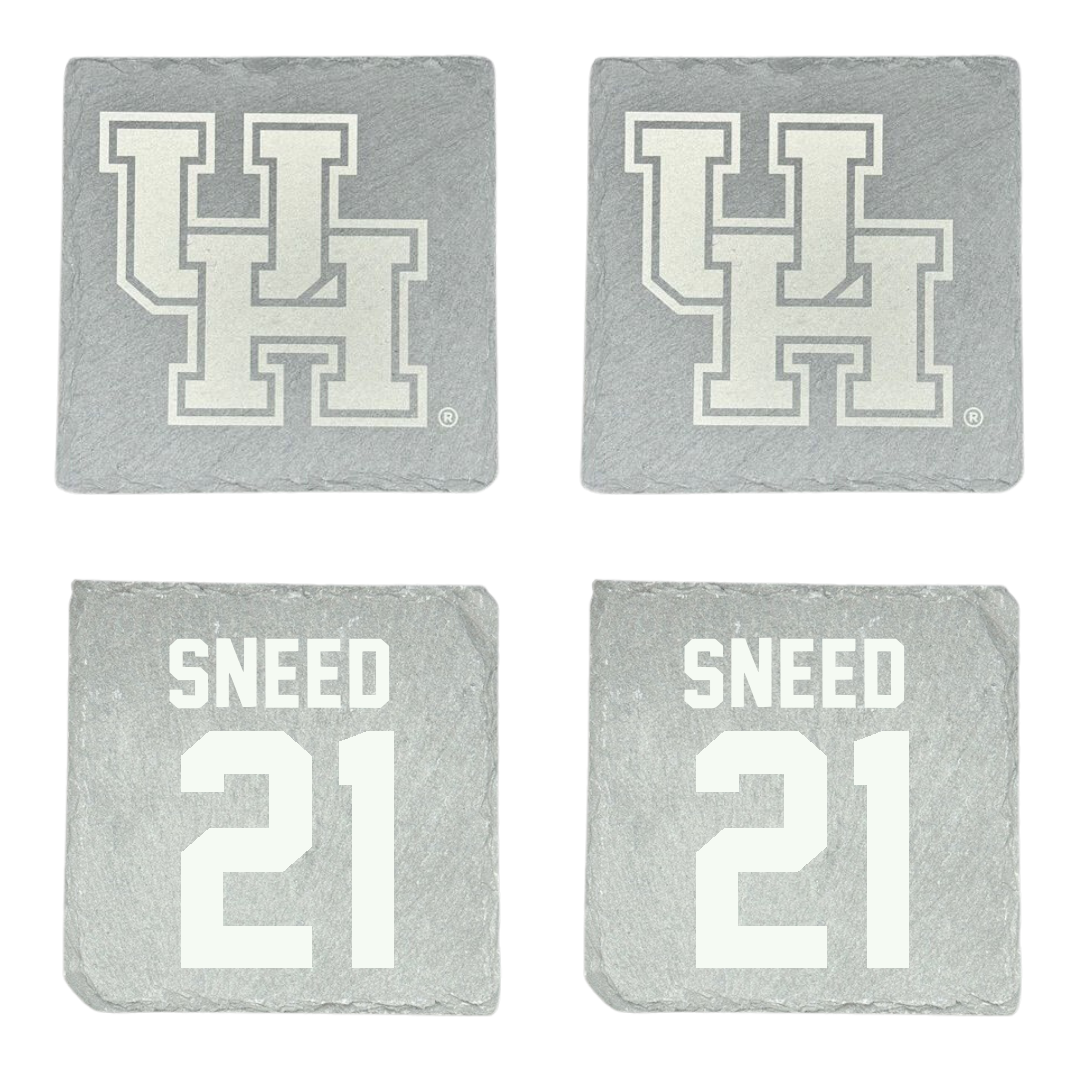 University of Houston Football Stone Coaster (4 Pack)  - #21 Stacy Sneed