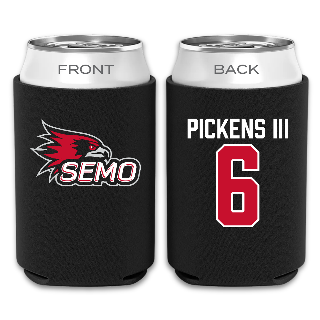 Southeast Missouri State University Football Black Can Cooler - #6 Henry Pickens III