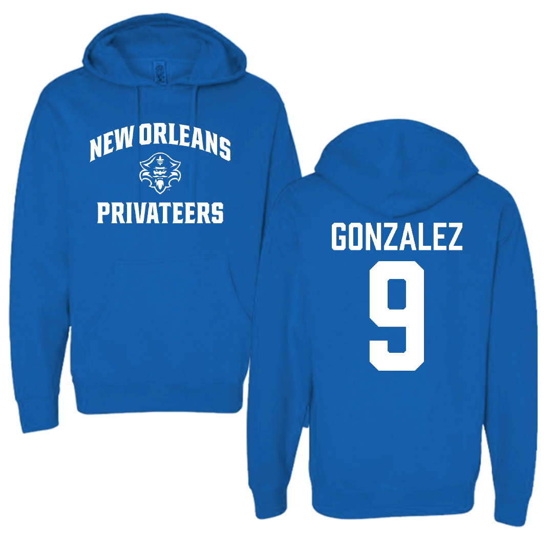 University of New Orleans Baseball Blue General Hoodie - #9 Matt Gonzalez