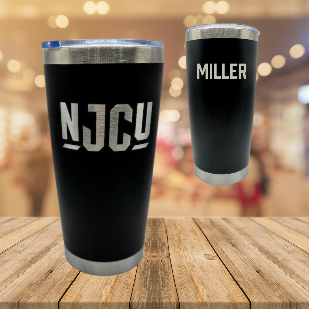 New Jersey City University Wrestling (W) Black Stainless Steel Tumbler - Gabrielle Miller