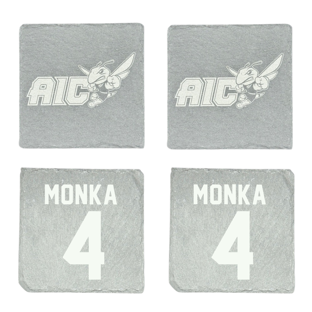 American International College Basketball Stone Coaster (4 Pack)  - #4 Eden Monka